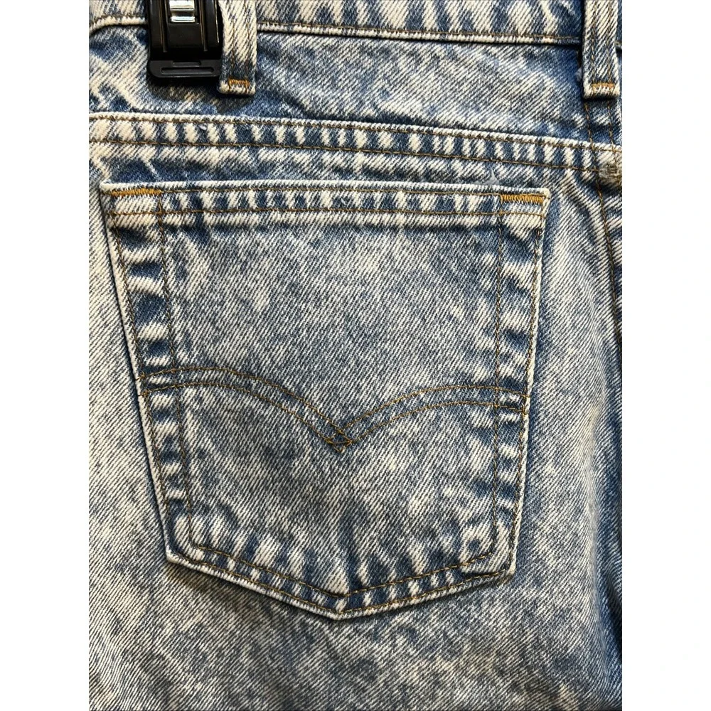 Levis 505 Jeans Mens 30x32 (29x30.5) Acid Wash Vintage 80/90's USA red tab Read!